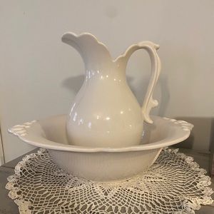 Vintage Haegar pitcher and basin